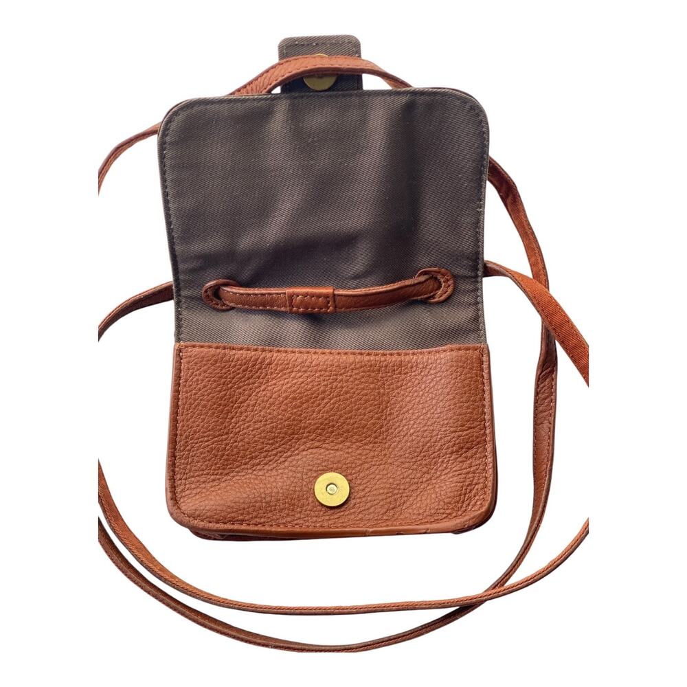 J. Crew Cowhide Leather Mini Crossbody Bag - Picture 7 of 10